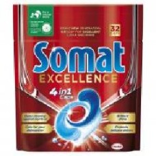 Таблетки для ПММ для ПММ Somat Excellence 4 в 1 32 шт.