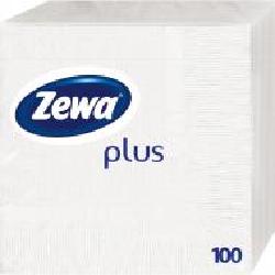 Салфетки столовые Zewa Plus 33х33 см белые 100 шт.