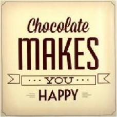 Постер «Chocolate Makes You Happy'