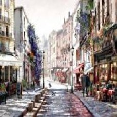 Репродукция Streets of Paris 80x60 см Styler