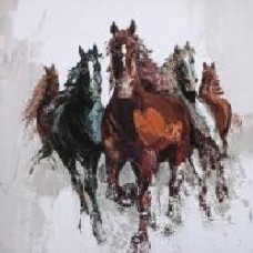 Репродукция Horses 80-74 80x80 см