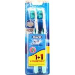 Зубная щетка Oral-B 3D White 1+1 средней жесткости