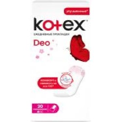 Прокладки ежедневные Kotex Lux Super Slim Deo normal 20 шт.