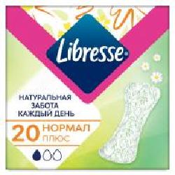 Прокладки ежедневные Libresse Natural Care normal 20 шт.