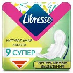 Прокладки гигиенические Libresse Natural Care Super super 9 шт.