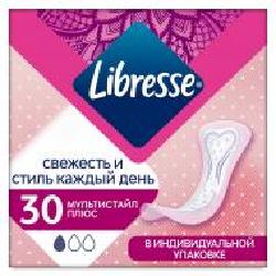 Прокладки ежедневные Libresse Multistyle Plus 30 шт.