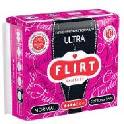 Прокладки гигиенические fantasy FLIRT ultra cotton&care light 10 шт.