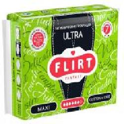 Прокладки гигиенические fantasy FLIRT ultra cotton&care super 7 шт.