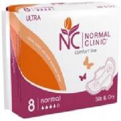 Прокладки гигиенические Normal Clinic Ultra Comfort Silk&Dry normal 8 шт.