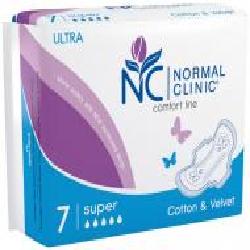 Прокладки гигиенические Normal Clinic Ultra Comfort Cotton&Velvet super 7 шт.