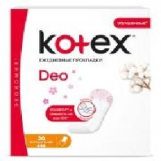 Прокладки ежедневные Kotex Deo normal plus 56 шт.