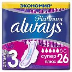 Прокладки гигиенические Always Platinum (размер 3) 26 шт.