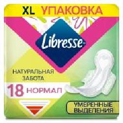 Прокладки гигиенические Libresse Натуральная забота нормал 18 шт.