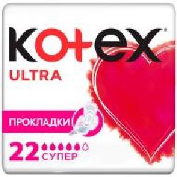 Прокладки гигиенические Kotex Ultra Super Quadro 22 шт.