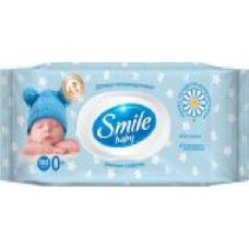 Детские влажные салфетки Smile Фито линия с экстрактом ромашки и алоэ 100 шт.