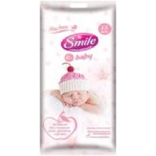 Детские влажные салфетки Smile New born 15 шт.