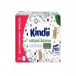 Детские влажные салфетки Kindii Natural Balance 180 шт.