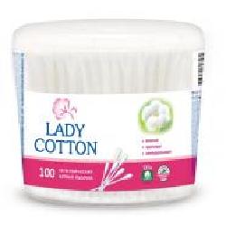 Ватные палочки Lady Cotton эффективный уход 100 шт. (круглая)