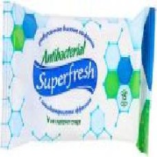 Влажные салфетки SuperFresh Antibacterial 15 шт.