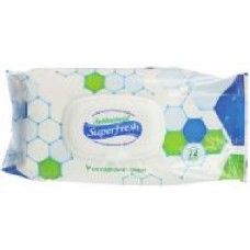 Влажные салфетки SuperFresh антибактериальные 72 шт.