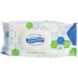 Влажные салфетки SuperFresh антибактериальные 72 шт.