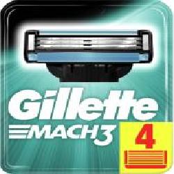 Сменный картридж Gillette Mach 3 4 шт.