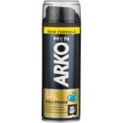 Гель для бритья Arko Gold Power 200 мл