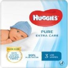 Детские влажные салфетки Huggies Pure Gold Triplo 168 шт.