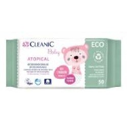 Детские влажные салфетки Cleanic Eсо Baby Atopical 0+ 50 шт.