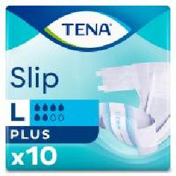 Подгузники для взрослых Tena Slip Plus Large 100-150 см 10 шт.