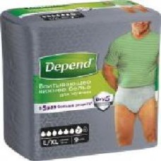 Подгузники-трусы Depend для взрослых Pants L/XL 9 шт.