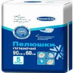 Пеленки одноразовые Білосніжка 5 шт. 60х90 см
