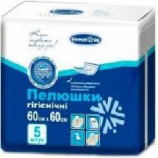 Пеленки одноразовые Білосніжка 5 шт. 60х60 см
