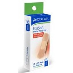 Пластырь ECOPLAST EcoSoft 72 x 19 мм стерильные 10 шт.