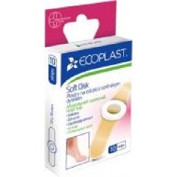 Лейкопластырь ECOPLAST мозольный Soft Disk нестерильные 10 шт.