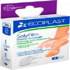 Лейкопластырь ECOPLAST для удаления бородавок SaliFilm стерильные 16 шт.