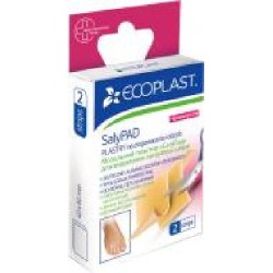 Лейкопластырь ECOPLAST мозольный SaliPad 40х60 мм стерильные 2 шт.