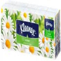 Носовые платочки кармашки Kleenex с ароматом ромашки 100 шт.