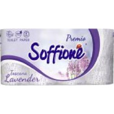 Туалетная бумага Soffione Lavender трехслойная 8 шт.