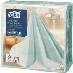 Салфетки столовые Tork LinStyle Premium 39x39 см лазурный 50 шт.