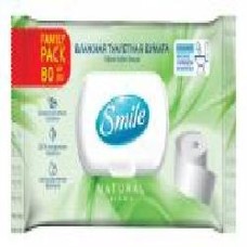 Туалетная бумага влажная Smile Family Pack однослойная 80 шт.