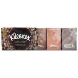 Носовые платочки кармашки Kleenex Ultra Soft Mini 10 упаковок 7 шт.