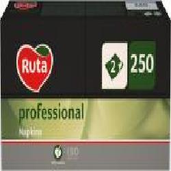 Салфетки столовые Ruta Professional 1/8 33х33 см черные 250 шт.