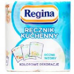 Бумажные полотенца Regina с декором 10 м двухслойная 2 шт.