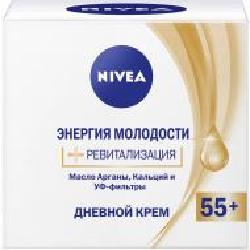 Крем для лица дневной Nivea против морщин + ревитализация 55+ 50 мл