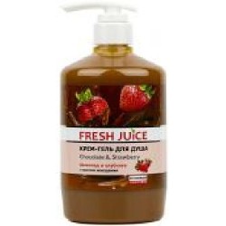 Крем-гель для душа Fresh Juice Chocolate & Strawberry 750 мл