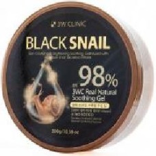 Гель 3W Clinic многофункциональный для лица и тела Black Snail Real Natural Soothing Gel 98% 300 мл