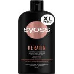 Шампунь Syoss с голубым лотосом Keratin 750 мл