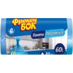 Мешки для бытового мусора Фрекен Бок крепкие 60 л 40 шт. (4823071606638)