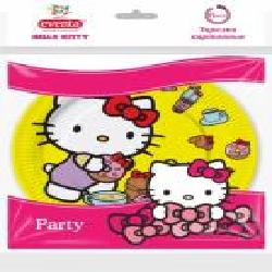 Тарелки бумажные Eventa Hello Kitty цветные 18 см 6 шт.